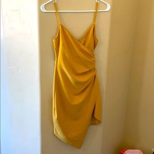 Mustard Yellow Envelope Dress